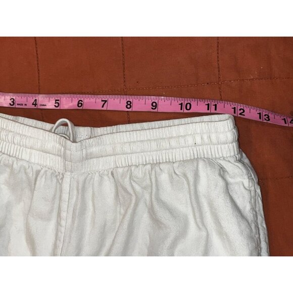 Skims Ivory High Waist Relaxed Fit Straight  leg Pants Women's Size Small - Picture 7 of 10